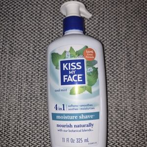 Kiss My Face Moisture Shave – Cool Mint – 4-in-1 – 11 fl oz – New